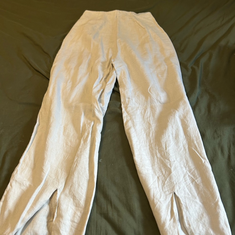 Primark Cream Linen Trousers